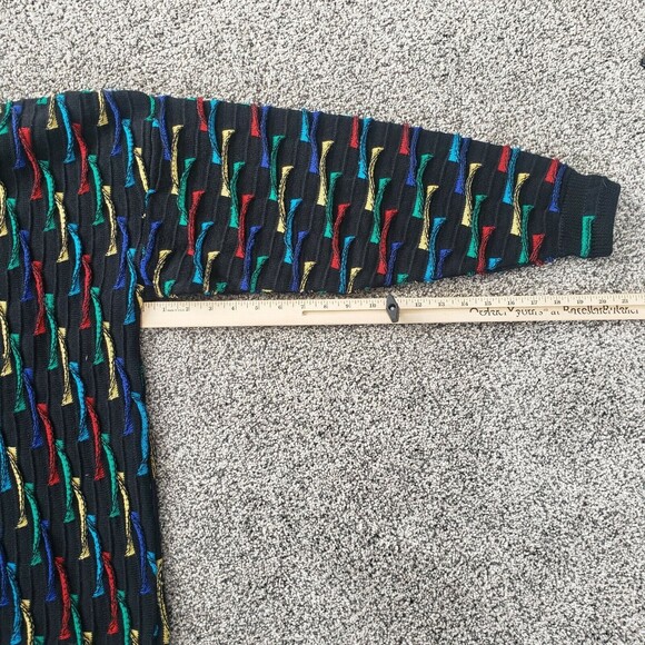 Mulga Classics 100% Wool Australian Made XL Coogi Style Multicolor Sweater - Picture 9 of 13
